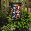 All American Lhasa Apso Garden Flag Mailbox Flag Decorative Yard Flag Banner Outside Patio Artwork Yard Flower Beds, Garden Size, Multicolor