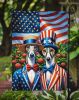 All American Greyhound Garden Flag Mailbox Flag Decorative Yard Flag Banner Outside Patio Artwork Yard Flower Beds, Garden Size, Multicolor