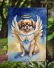 Tibetan Spaniel My Angel Garden Flag Mailbox Flag Decorative Yard Flag Banner Outside Patio Artwork Yard Flower Beds, Garden Size, Multicolor