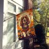 Cocker Spaniel Fall House Flag Large Porch Sleeve Pole Decorative Outside Yard Banner Artwork Wall Hanging, Polyester, House Size, Multicolor