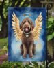 Labradoodle My Angel Garden Flag Mailbox Flag Decorative Yard Flag Banner Outside Patio Artwork Yard Flower Beds, Garden Size, Multicolor