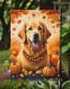 Golden Retriever Fall Garden Flag Mailbox Flag Decorative Yard Flag Banner Outside Patio Artwork Yard Flower Beds, Garden Size, Multicolor