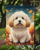 Coton De Tulear Fall Garden Flag Mailbox Flag Decorative Yard Flag Banner Outside Patio Artwork Yard Flower Beds, Garden Size, Multicolor