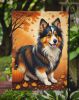 Sheltie Fall Garden Flag Mailbox Flag Decorative Yard Flag Banner Outside Patio Artwork Yard Flower Beds, Garden Size, Multicolor