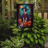 Pit Bull Terrier Witchy Halloween Garden Flag Mailbox Flag Decorative Yard Flag Banner Outside Patio Artwork Yard Flower Beds, Garden Size, Multicolor