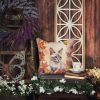 Thai Lilac Cat in Fall Leaves Throw Pillow Machine Washable, Indoor Outdoor Decorative Pillow for Couch, Bed or Patio, 18Hx18W