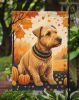 Lakeland Terrier Fall Garden Flag Mailbox Flag Decorative Yard Flag Banner Outside Patio Artwork Yard Flower Beds, Garden Size, Multicolor