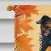 Collie Fall House Flag Large Porch Sleeve Pole Decorative Outside Yard Banner Artwork Wall Hanging, Polyester, House Size, Multicolor