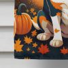 Beagle Fall House Flag Large Porch Sleeve Pole Decorative Outside Yard Banner Artwork Wall Hanging, Polyester, House Size, Multicolor
