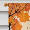 Lakeland Terrier Fall House Flag Large Porch Sleeve Pole Decorative Outside Yard Banner Artwork Wall Hanging, Polyester, House Size, Multicolor