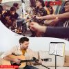 5 Core Music Stand 2-IN-1 Professional Portable Sheet Music Stand with Detachable Microphone Stand