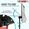 5 Core Music Stand 2-IN-1 Professional Portable Sheet Music Stand with Detachable Microphone Stand