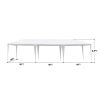 10x30' Outdoor Garden Gazebo Wedding Party Tent Canopy Marquee with 8 Removable Sidewalls