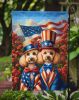 All American Poodle Garden Flag Mailbox Flag Decorative Yard Flag Banner Outside Patio Artwork Yard Flower Beds, Garden Size, Multicolor