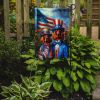 All American Irish Setter Garden Flag Mailbox Flag Decorative Yard Flag Banner Outside Patio Artwork Yard Flower Beds, Garden Size, Multicolor
