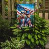 All American Silky Terrier Garden Flag Mailbox Flag Decorative Yard Flag Banner Outside Patio Artwork Yard Flower Beds, Garden Size, Multicolor