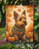 Norwich Terrier Fall Garden Flag Mailbox Flag Decorative Yard Flag Banner Outside Patio Artwork Yard Flower Beds, Garden Size, Multicolor