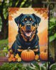 Rottweiler Fall Garden Flag Mailbox Flag Decorative Yard Flag Banner Outside Patio Artwork Yard Flower Beds, Garden Size, Multicolor