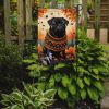 Black Pug Fall Garden Flag Mailbox Flag Decorative Yard Flag Banner Outside Patio Artwork Yard Flower Beds, Garden Size, Multicolor
