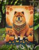 Chow Chow Fall Garden Flag Mailbox Flag Decorative Yard Flag Banner Outside Patio Artwork Yard Flower Beds, Garden Size, Multicolor