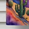 Cactus in Color House Flag Large Porch Sleeve Pole Decorative Outside Yard Banner Artwork Wall Hanging, Polyester, House Size, Multicolor