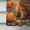 Cairn Terrier Fall House Flag Large Porch Sleeve Pole Decorative Outside Yard Banner Artwork Wall Hanging, Polyester, House Size, Multicolor