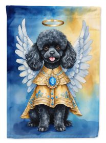 Black Poodle My Angel Garden Flag Mailbox Flag Decorative Yard Flag Banner Outside Patio Artwork Yard Flower Beds, Garden Size, Multicolor (Default: Default)