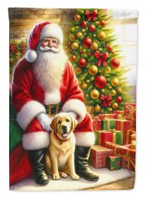 Labrador Retriever and Santa Claus Garden Flag Mailbox Flag Decorative Yard Flag Banner Outside Patio Artwork Yard Flower Beds, Garden Size (Default: Default)