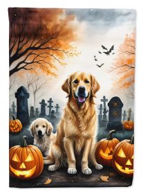 Golden Retriever Spooky Halloween Garden Flag Mailbox Flag Decorative Yard Flag Banner Outside Patio Artwork Yard Flower Beds, Garden Size, Multicolor (Default: Default)