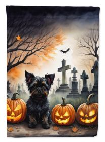 Affenpinscher Spooky Halloween Garden Flag Mailbox Flag Decorative Yard Flag Banner Outside Patio Artwork Yard Flower Beds, Garden Size, Multicolor (Default: Default)