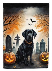 Black Labrador Retriever Spooky Halloween Garden Flag Mailbox Flag Decorative Yard Flag Banner Outside Patio Artwork Yard Flower Beds, Garden Size (Default: Default)