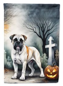 Boxer Spooky Halloween Garden Flag Mailbox Flag Decorative Yard Flag Banner Outside Patio Artwork Yard Flower Beds, Garden Size, Multicolor (Default: Default)