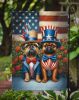 All American Brussels Griffon Garden Flag Mailbox Flag Decorative Yard Flag Banner Outside Patio Artwork Yard Flower Beds, Garden Size, Multicolor