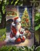 Westie and Santa Claus Garden Flag Mailbox Flag Decorative Yard Flag Banner Outside Patio Artwork Yard Flower Beds, Garden Size, Multicolor