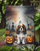 Cavalier Spaniel Spooky Halloween Garden Flag Mailbox Flag Decorative Yard Flag Banner Outside Patio Artwork Yard Flower Beds, Garden Size, Multicolor