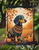 Dachshund Fall Garden Flag Mailbox Flag Decorative Yard Flag Banner Outside Patio Artwork Yard Flower Beds, Garden Size, Multicolor