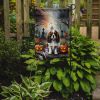Cavalier Spaniel Spooky Halloween Garden Flag Mailbox Flag Decorative Yard Flag Banner Outside Patio Artwork Yard Flower Beds, Garden Size, Multicolor