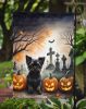 Affenpinscher Spooky Halloween Garden Flag Mailbox Flag Decorative Yard Flag Banner Outside Patio Artwork Yard Flower Beds, Garden Size, Multicolor