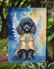 Black Poodle My Angel Garden Flag Mailbox Flag Decorative Yard Flag Banner Outside Patio Artwork Yard Flower Beds, Garden Size, Multicolor