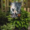 Boxer Spooky Halloween Garden Flag Mailbox Flag Decorative Yard Flag Banner Outside Patio Artwork Yard Flower Beds, Garden Size, Multicolor