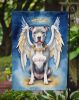 Pit Bull Terrier My Angel Garden Flag Mailbox Flag Decorative Yard Flag Banner Outside Patio Artwork Yard Flower Beds, Garden Size, Multicolor
